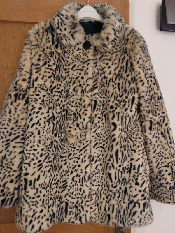 red herring leopard print coat